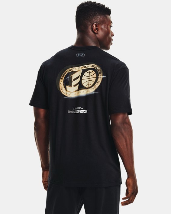 Men's UA Embiid Inter-Joelactic T-Shirt in Black image number 1